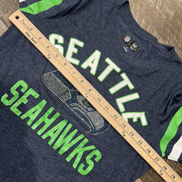 NFL Women's Seattle Seahawks Embellished T-Shirt Size S - Picture 6 of 8
